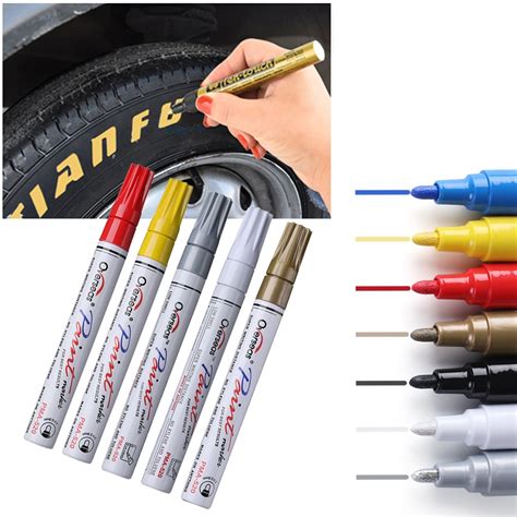 Multiple Colour Waterproof Pen Car Tyre Tire Tread Cd Metal Permanent