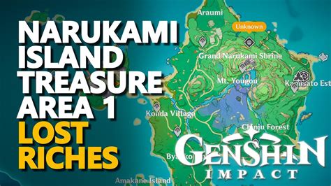 Narukami Island Treasure Area 1 Genshin Impact YouTube