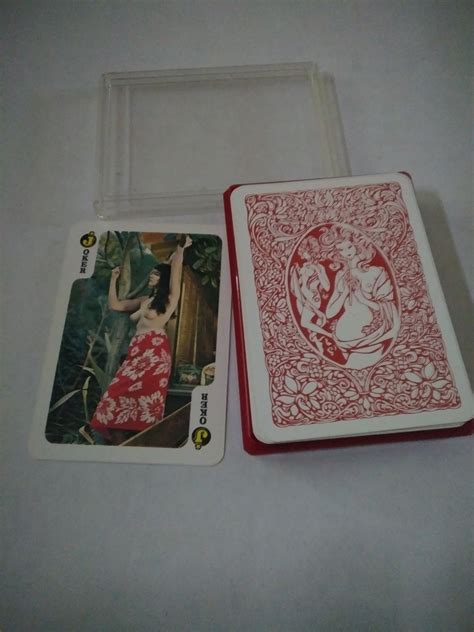 Vintage 1970 S Semi Nude Erotic Playing Cards Deck Mint In Box