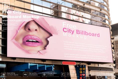 Free City Billboard Mockup Psd Template Billboard Mockup Billboard