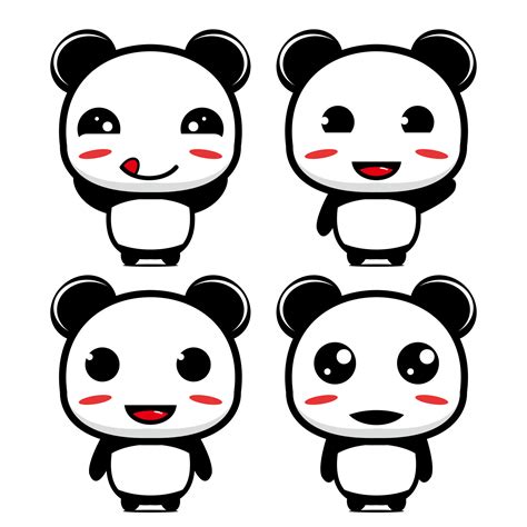 Panda Bear Vector Art Icons And Graphics For Free Download