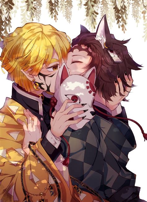 Zenitsu X Tanjiro by 蜜柑 Source https twitter TPOK umai status