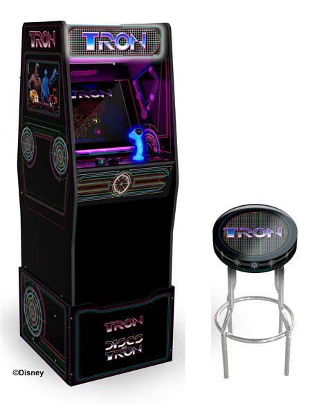 Arcade1up Tron Arcade Cabinet With Riser And Stool The Brick