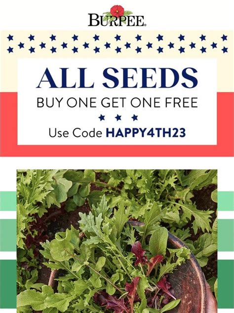 Burpee Gardening Buy Get Free Seeds Milled