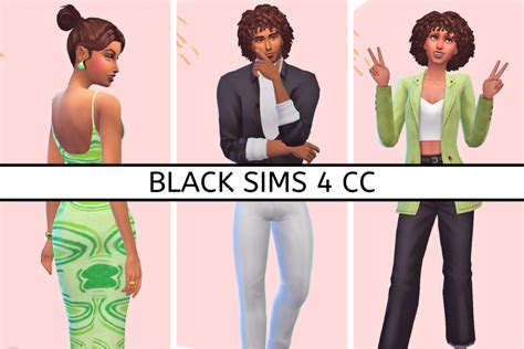 The Ultimate List Of Black Sims Cc Youll Love Sims Urban Cc Vlrengbr