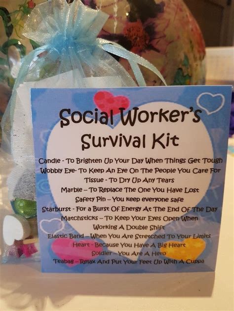 Social Workers Survival Kit Fun Novelty T And Card Alternative
