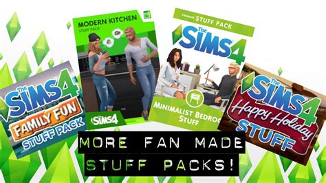 Sims 4 Fan Made Stuff Packs Youtube