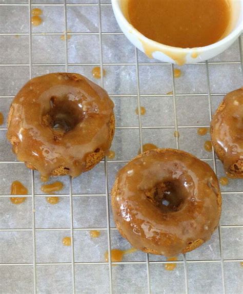 Baked Pumpkin Doughnuts With Salted Maple Caramel Slice Of Kitchen Life