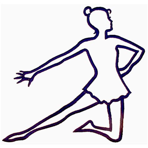 Arts Embroidery Design Kneeling Dancer Outline From Grand Slam Designs