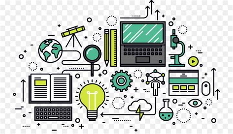 Bilim Ve Teknoloji Vektör Grafik İllüstrasyon Teknolojik Değişim