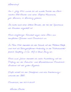 Alle lebenslaufvorlagen sind bereits korrekt formatiert und mit ms word zu bearbeiten. Porbe von 15+ Handgeschriebener Lebenslauf Für ...
