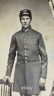 Original CIVIL War Corporal With Service Chevron CDV Photograph