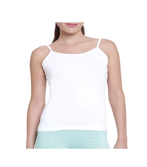 Buy Amul Comfy Girls White Cotton Camisoles Pack Of 5 At
