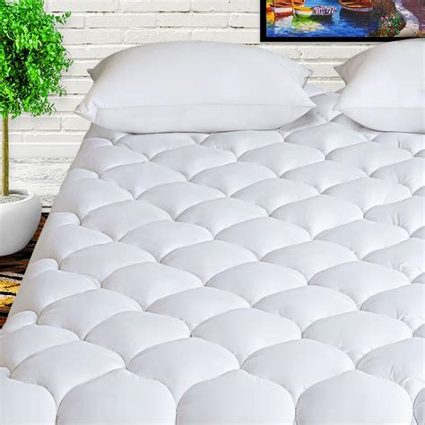 Harny Mattress Pad Cover Full Size 400tc Cotton Pillow Top