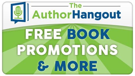 Free Book Promotions And More The Author Hangout Episode 21 W Martin