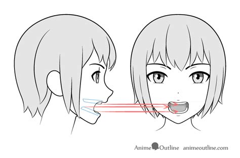 How To Draw Anime And Manga Teeth Tutorial Animeoutline Anime