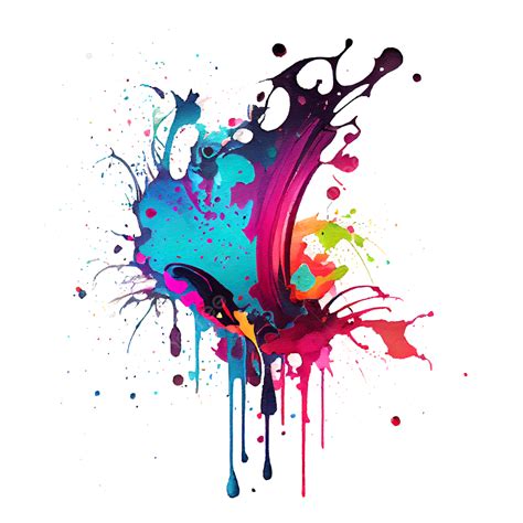 Colorful Ink Splash Ink Splash Ink Splash Png Transparent Clipart