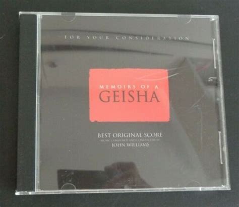 memoirs of a geisha for your consideration fyc best original score cd free ship ebay