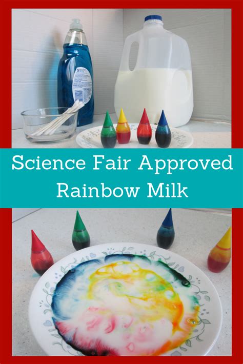 Surface Tension Experiment Rainbow Milk Science Grade 2 3 St