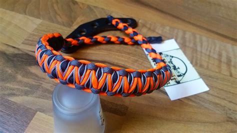 These are made using 550 paracord using a cobra braid and made in the usa! Bow Wrist Sling - Stitched Solomon Weave | Bow wrist sling, Bows, Weaving