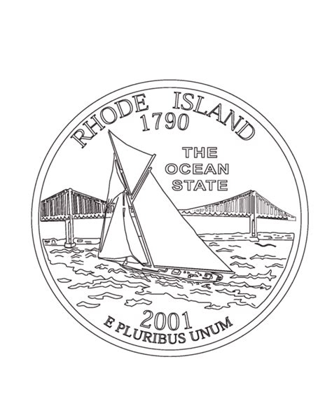 usa printables rhode island state quarter us states coloring pages free printable coloring