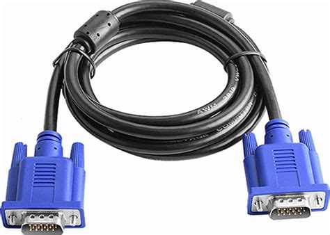 Zonixplay Vga Male To Male 15 Pin Cable Compatible With Projector