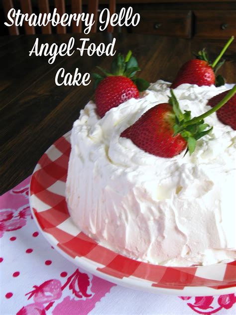 Mix the jello with the boiling water until dissolved and add ice cubes. Cooking with K: Strawberry Jello Angel Food Cake {A ...