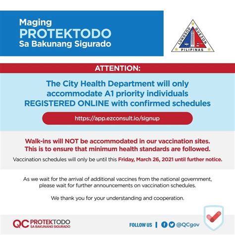 Balikan ang iyong ezconsult account. Quezon City Government Official Website