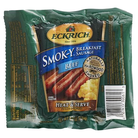 Eckrich Smok Y Links Beef Breakfast Sausage 83 Oz Smoked Sausage