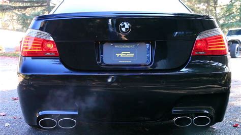 This time i have filmed a beautiful bmw m5 v10 s85 fitted with an eisenmann race exhaust. BMW M5 (E60) Eisenmann Race Exhaust Sound - YouTube