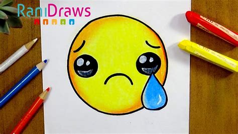 Cómo Dibujar Un Emoji Triste Paso A Paso Youtube