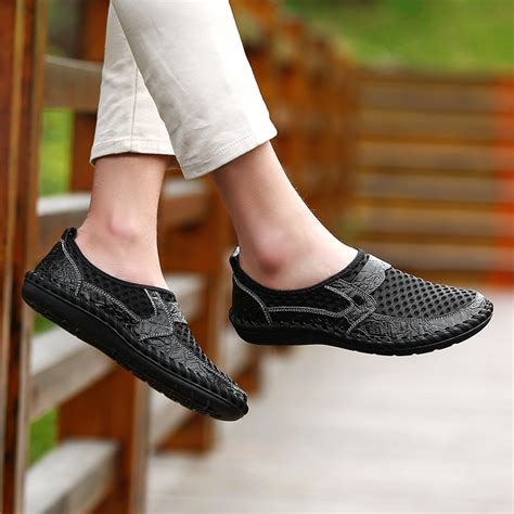 Invomall Summer Mens Breathable Mesh Shoes