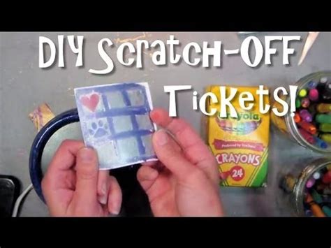 This diy scratch off project is super easy to make. DIY scratch off tickets - YouTube