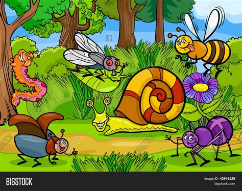 Cartoon Insects On Vector And Photo Free Trial Bigstock