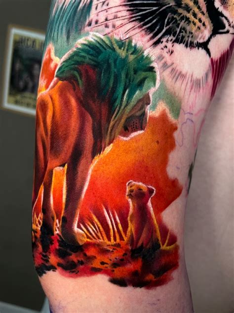Beautiful Lion King Tattoo Made In Copenhagen Tattoo Liontattoo