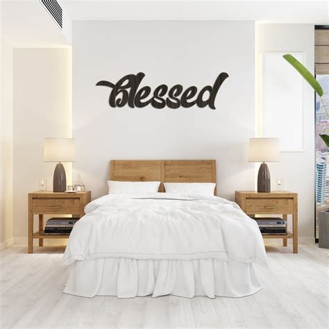 Blessed Wooden Sign Wood Blessed Sign For Wall Large Blessed Sign