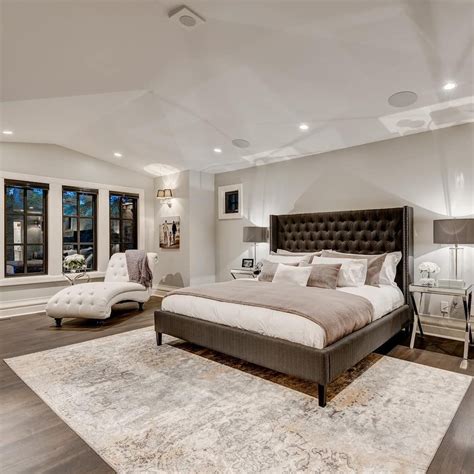 Grey Bedroom With Wooden Floor Roomvidia