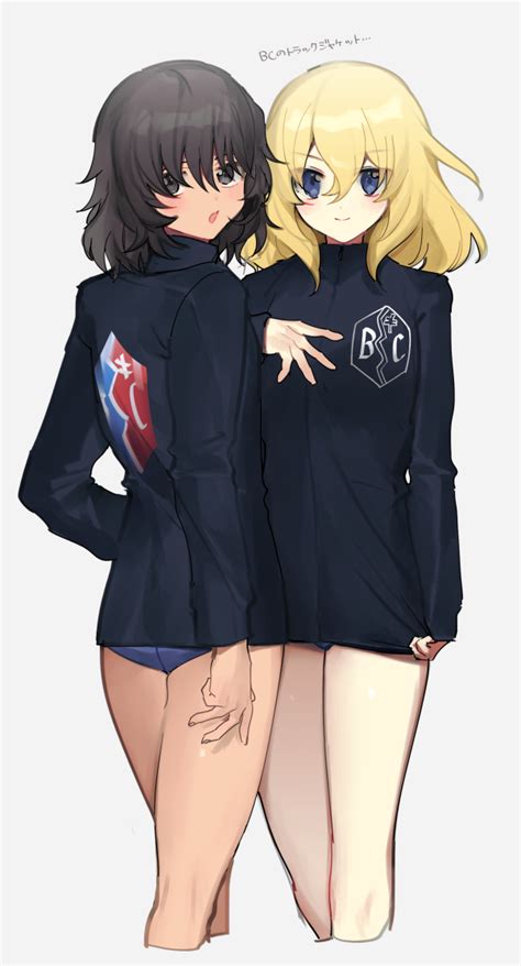 Andou And Oshida Girls Und Panzer Drawn By Taninka Danbooru