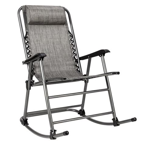 Costway zero gravity folding rocking chair. GLiving Rocking Chair Leisure Chair Zero Gravity Lounge ...