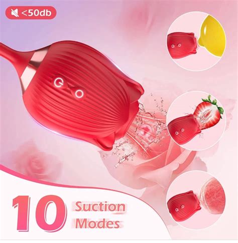 Rose Clit G Spot Vibrator Clitoris Sucking Thrusting Dildo Oral Sex Toys Women Ebay