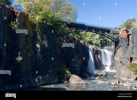 Great Waterfalls Passaic River Paterson New Jersey Usa Stock Photo Alamy