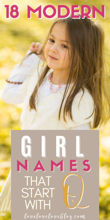 18 Modern Girl Names That Start With Q With Meanings The Mom Love Blog