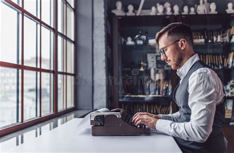 Young Writer By The Window Stock Image Image Of Person 133343981