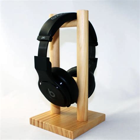 240mm Wooden Headphone Display Holder Stand Frame For On Ear Over Ear
