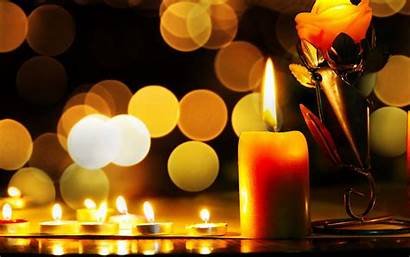 Candle Bokeh Wallpapers Candles Lights Backgrounds Flowers