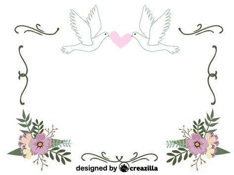 Download Wedding Border vector. Free download. | Creazilla