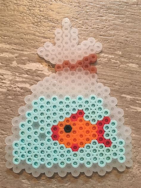 Perler Bead Goldfish Straight From The Pet Shop Great Use For Clear