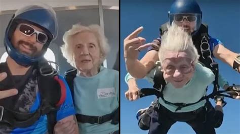 104 year old woman breaks world record for oldest person to skydive
