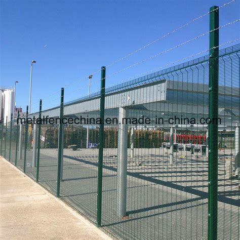 Money back guarantee refund in 15 days. China High Security Clear Vu Mesh Fence Panels / 358 Anti ...