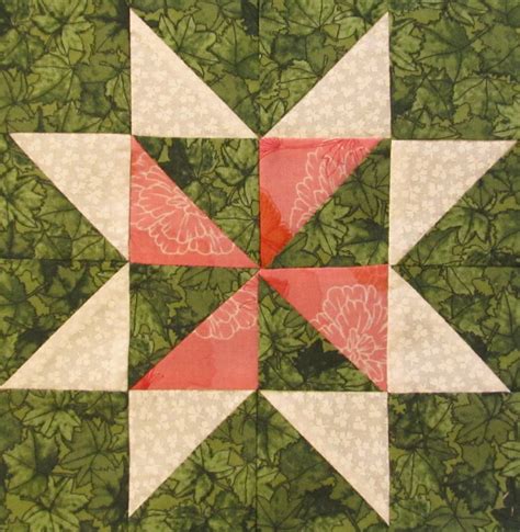 The Quilt Ladies Star Block Pattern Of The Month Block Seven